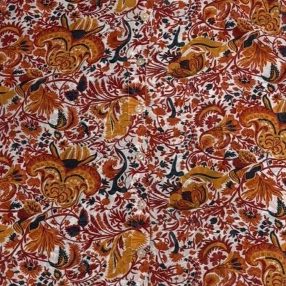 Floral Paisley Long Sleeve Blouse | Size L | Hawthorn - Picture 5 of 5